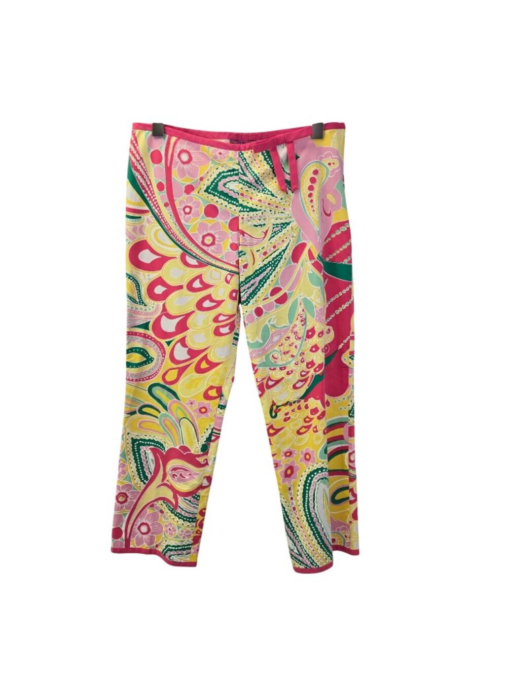 Tibi Colorful Ribbon Accent Cropped Pants Size 4
